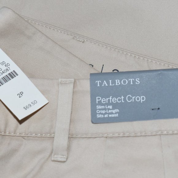 Talbots Perfect Crop Pants NWT - Picture 4 of 4
